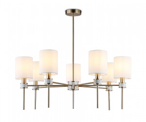 LH72373/7 DBS/WH темная латунь/белый E14/7 max 40W D840*720