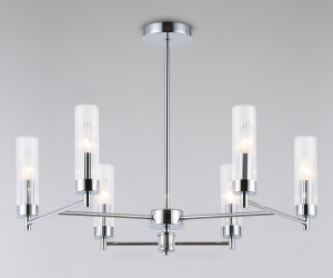 LH55151/6 CH/CL хром/прозрачный E14/6 max 40W D675*520