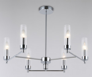 LH55151/6 CH/CL хром/прозрачный E14/6 max 40W D675*520