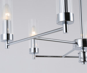 LH55151/6 CH/CL хром/прозрачный E14/6 max 40W D675*520