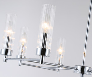LH55152/8 CH/CL хром/прозрачный E14/8 max 40W D765*520