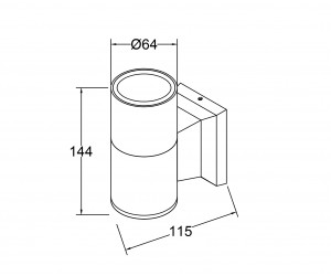 Настенный светильник (бра) Outdoor O574WL-01GR