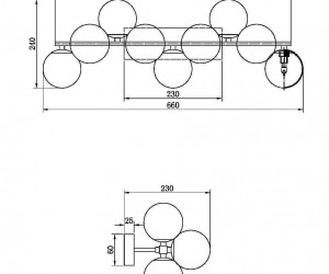 Настенный светильник (бра) Maytoni MOD547WL-09B