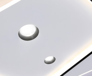 FL5065 WH/BK белый/черный 56W 3000K-6400K+4200K 500*500*60 (ПДУ РАДИО 2.4G)