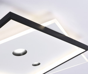 FL5065 WH/BK белый/черный 56W 3000K-6400K+4200K 500*500*60 (ПДУ РАДИО 2.4G)