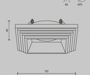 Встраиваемый светильник Technical DL005-1-01-W-1