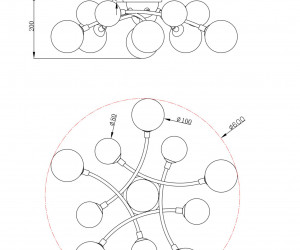 Потолочный светильник Freya FR5116CL-11BS
