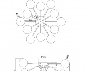 Потолочный светильник Freya FR5120CL-12G