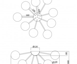 Потолочный светильник Freya FR5120CL-09G