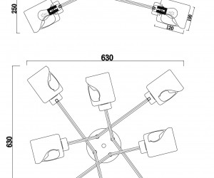 Потолочный светильник Freya FR5095CL-08G