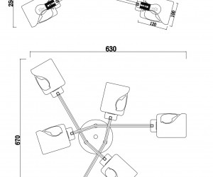 Потолочный светильник Freya FR5095CL-06G
