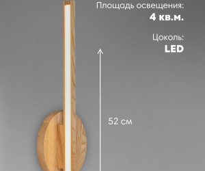 Настенный светильник 6428-Right-1W NL 000050620