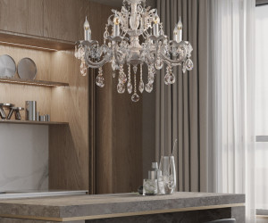 Подвесная люстра 6686-8 WT+GD 000023792