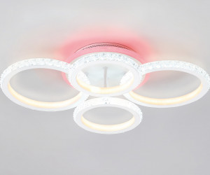 FA9524/2+2 WH белый 92W 6400K/3000K+RGB 560*370*110 (ПДУ РАДИО 2.4G)