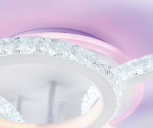 FA9524/2+2 WH белый 92W 6400K/3000K+RGB 560*370*110 (ПДУ РАДИО 2.4G)