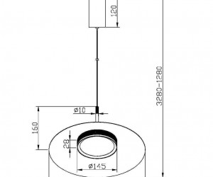 Подвесной светильник Maytoni MOD041PL-L15B3K1