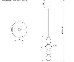 Подвесной светильник Lussole LSP-4032