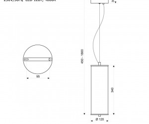 Подвесной светильник Lussole LSP-4039