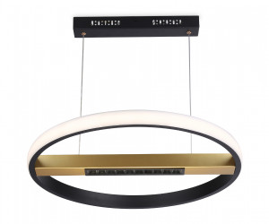 FL51489 BK/GD черный/золото 62W 3000K-6400K D600*1000 (ПДУ ИК)