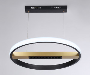 FL51489 BK/GD черный/золото 62W 3000K-6400K D600*1000 (ПДУ ИК)