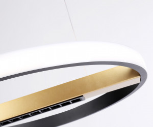 FL51489 BK/GD черный/золото 62W 3000K-6400K D600*1000 (ПДУ ИК)