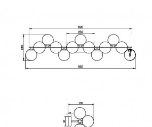 Настенный светильник (бра) Maytoni MOD547WL-13B