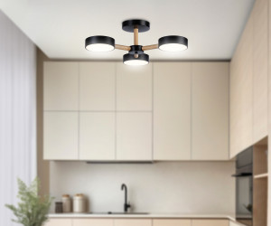 FL4823/3 BK черный 3000K-6400K 40W D580*160 (ПДУ ИК)