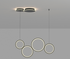 Подвесной светильник PS8185-4 BK 000057023