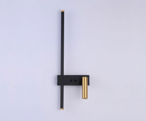 FL5209/2 BK/GD черный песок/золото LED 4200K 7W+5W 500*160*111.5