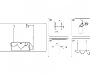 FL10533 DCH черный хром 3000K/4200K/6400K 53W 1000*24*1200 (ПДУ РАДИО 2.4G)