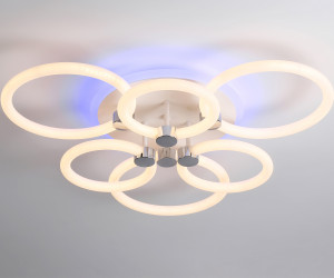 FA3844/3+3 WH белый 102W 3000K-6400K+RGB D670*115 (ПДУ РАДИО 2.4G)