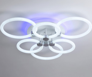 FA3844/3+3 WH белый 102W 3000K-6400K+RGB D670*115 (ПДУ РАДИО 2.4G)