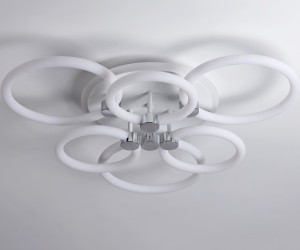 FA3844/3+3 WH белый 102W 3000K-6400K+RGB D670*115 (ПДУ РАДИО 2.4G)