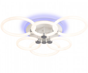 FA3844/3+3 WH белый 102W 3000K-6400K+RGB D670*115 (ПДУ РАДИО 2.4G)