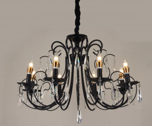 Подвесная люстра PL3901-8 BK 000067345