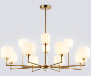 LH53019/12 BS/FR латунь/белый матовый G9*12 max 40W D910*680