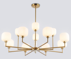 LH53019/12 BS/FR латунь/белый матовый G9*12 max 40W D910*680