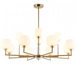 LH53019/12 BS/FR латунь/белый матовый G9*12 max 40W D910*680