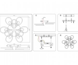 FA471/6+3 CH хром 198W 750*670*120 (ПДУ РАДИО 2.4)