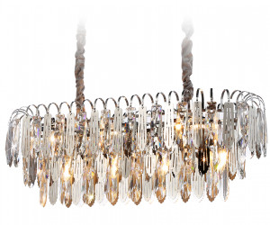 TR5259/10 CH/CL хром/прозрачный E27*10 max 40W 800*300*270