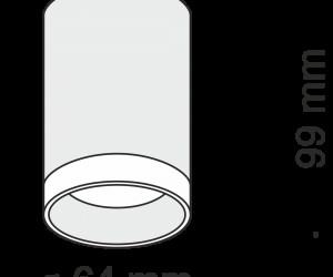 Потолочный светильник Technical C008CW-01B