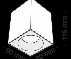 Потолочный светильник Technical C030CL-01W