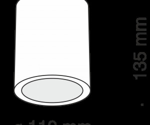 Потолочный светильник Technical C001CW-01W