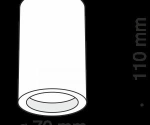 Потолочный светильник Technical C003CW-01W