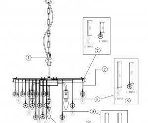 Подвесной светильник Maytoni MOD091PL-05G