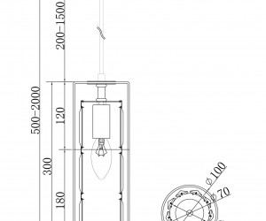 Подвесной светильник Maytoni MOD313PL-01G