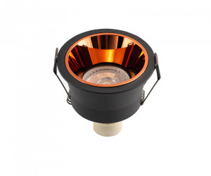 DK2410-BK Встраиваемый светильник, IP 20, 5 Вт, GU10, черно-коричневый, алюминий