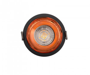 DK2410-BK Встраиваемый светильник, IP 20, 5 Вт, GU10, черно-коричневый, алюминий