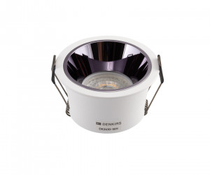 DK2410-WH Встраиваемый светильник, IP 20, 5 Вт, GU10, бело-черный, алюминий