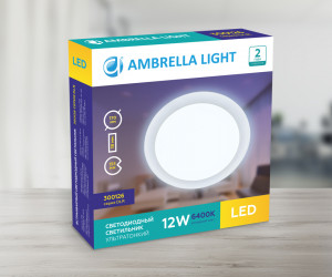 DLR 12W 6400K 185-250V (120W) (D165mm/A150mm)